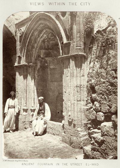 Views within the city: Ancient fountain in the street El-Wad by Sgt. James M. McDonald